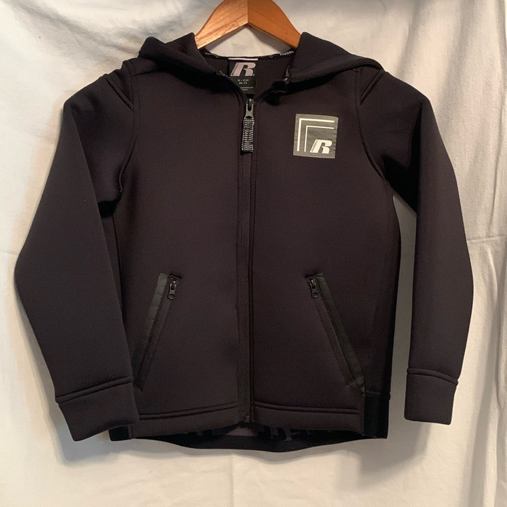 Russell youth small 6-7 black 360 dri-power tech jacket excellent condition - Picture 1 of 11